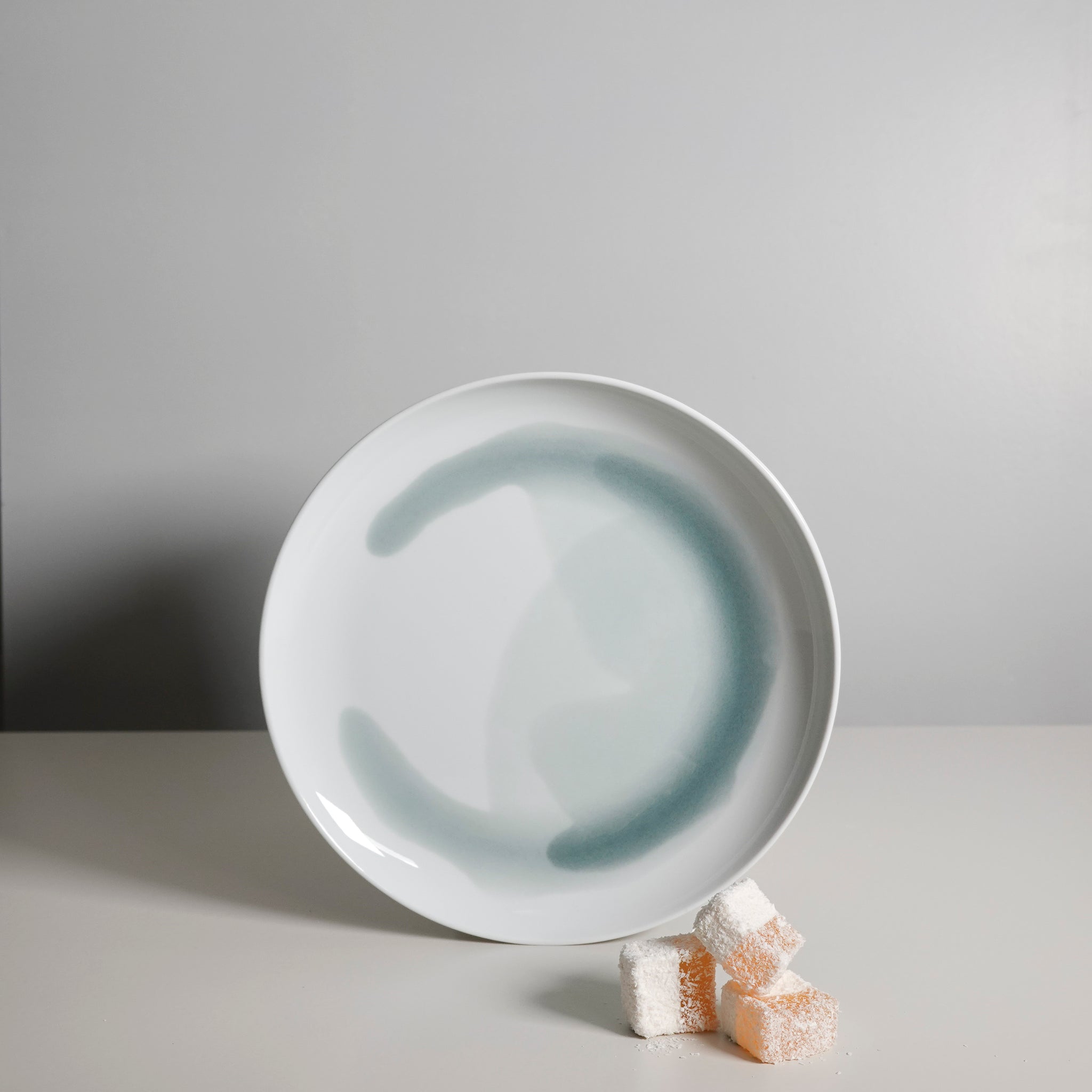 POOL breakfast plate, petrol blue