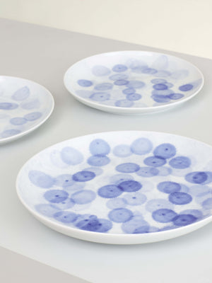 DROP breakfast plate, cobalt blue