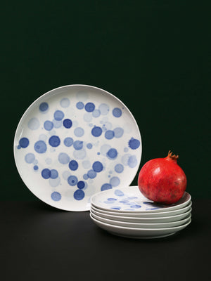 DROP breakfast plate, cobalt blue